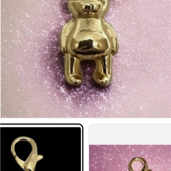 COACH 🔥 3D Gold Bear Mini Charm/ Bag Charm/ Hang Tag - Picture 3 of 4